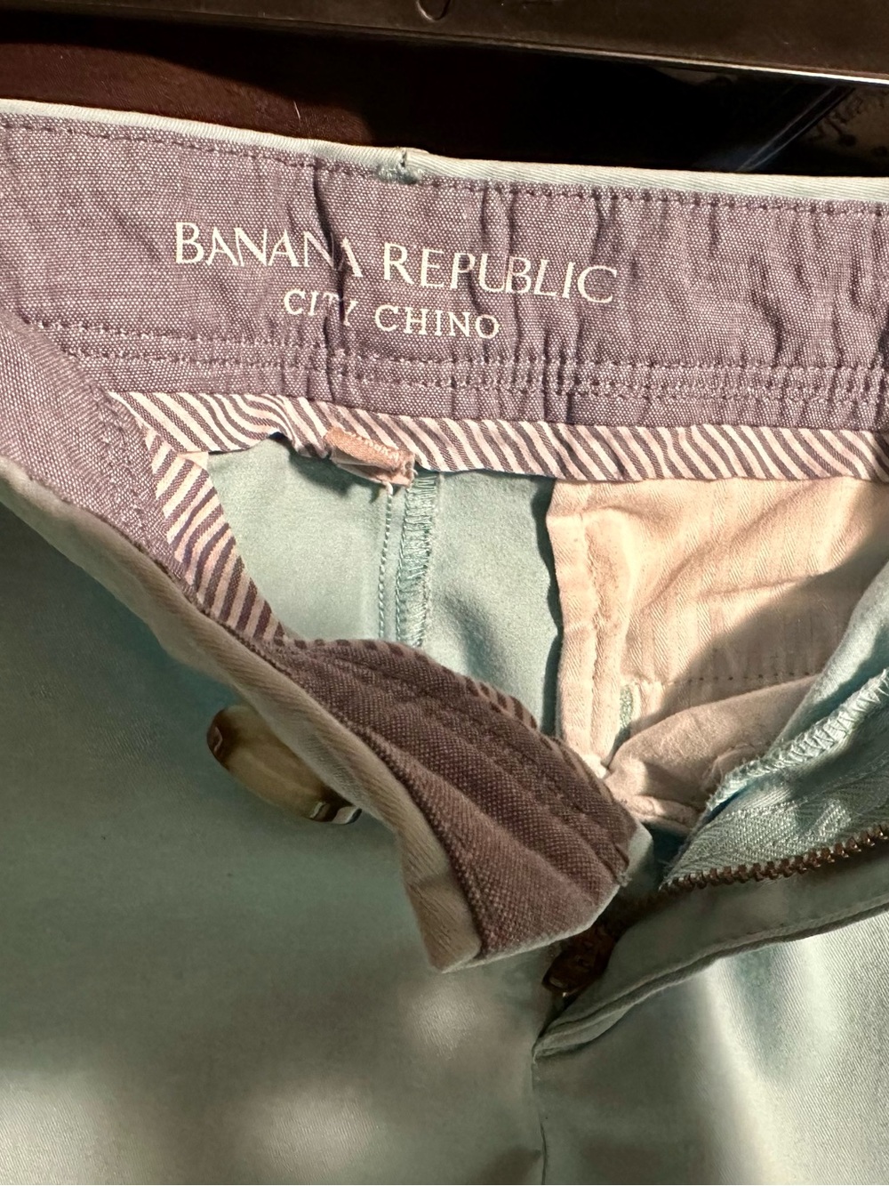 Banana Republic Light Mint City Chino Pants